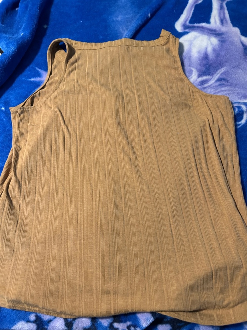 Maurices Mustard Ribbed Button-Front Tank Top - Picture 2 of 2